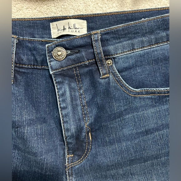 SALE! Nicole Miller SOHO High Rise Ankle Buttons Skinny Jeans Size 8 in EUC - Picture 7 of 14